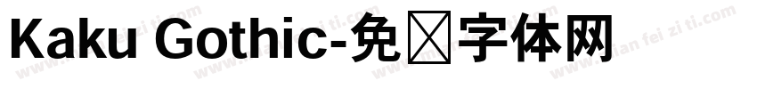 Kaku Gothic字体转换